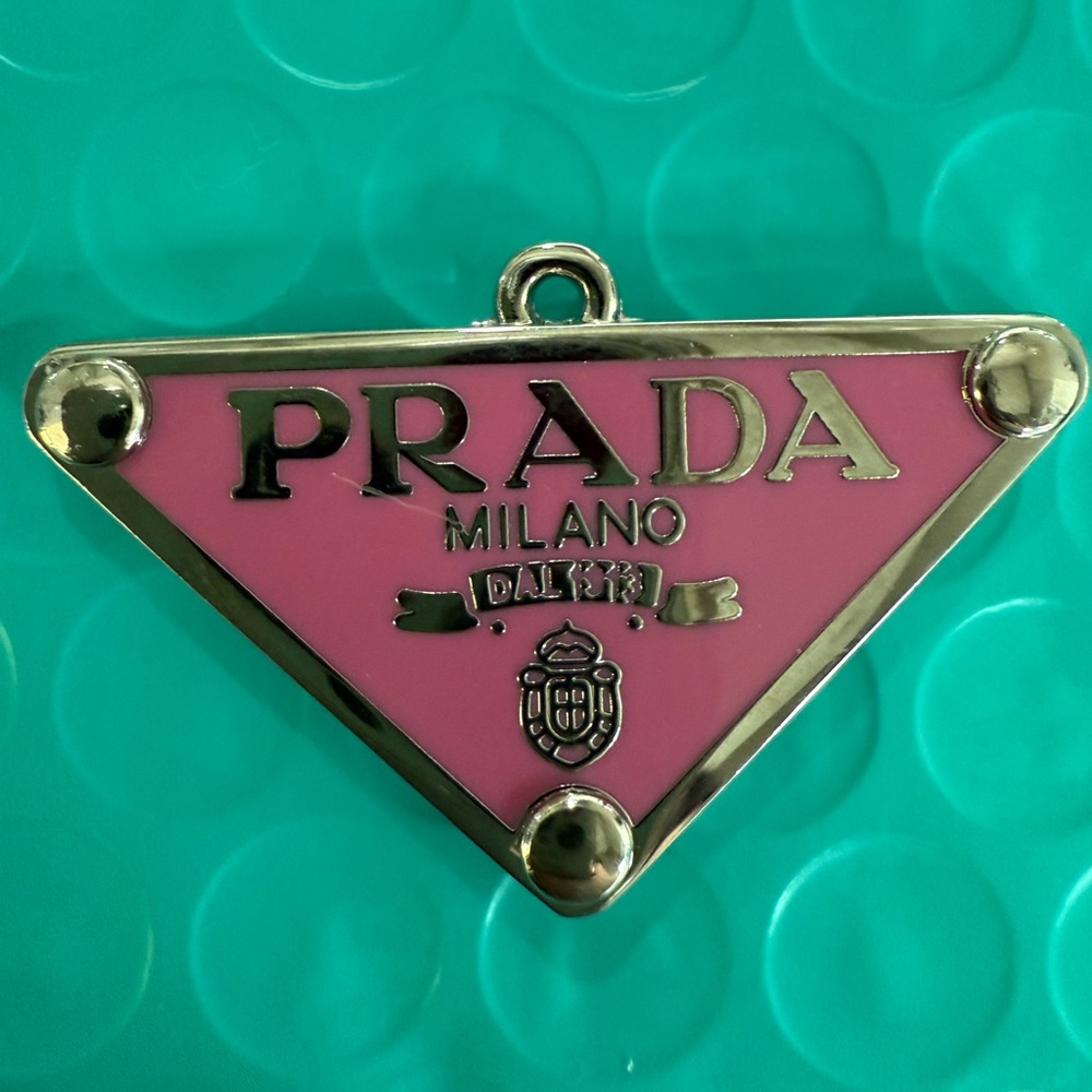 Pink and Silver Triangle Pendant Necklace